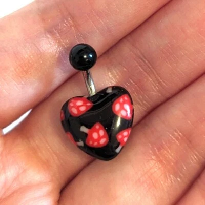 Anillo Vientre Corazón Fresa (6mm/14g) Foto 1 de 3