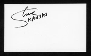 Steve Walsh Singer Rock Band "KANSAS" signed 3x5 Index Card E28409 - Bild 1 von 1