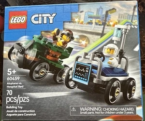 LEGO CITY: Airplane Vs. Hospital Bed Race Car Pack (60459) 70 piezas ¡NUEVO EN CAJA SELLADO! - Imagen 1 de 8