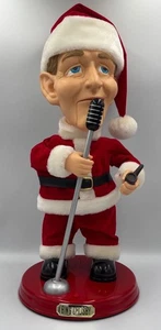 Muñeca de Santa Bing Crosby 2001 Gemmy 19” animada cantando y balanceándose - Imagen 1 de 14