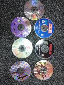SEGA SATURN Games Lot  BUNDLE Virtua Cop DAYTONA Fighters Megamix  Virtual On