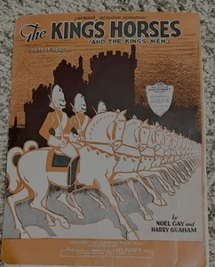 The Kings Horses & The Kings Men 1930 spartiti Noel Gay Harry Graham - Foto 1 di 8