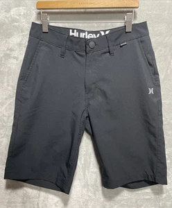 Mens 28 Hurley Black Lightweight Hybrid Walking & Golf Performance Shorts - Picture 1 of 7