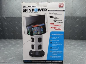 Bell + Howell 4-Outlets / 6 USB Spin Power The Ultimate Smart Charging Station - Picture 1 of 12