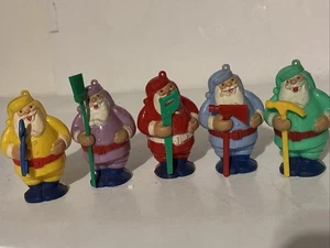 5 Christmas Rosbro Rosen Santas Tools Plastic Candy container Figurine ornament - Picture 1 of 23