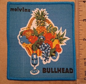 Melvins Bullhead Blue Border Woven Patch  - Picture 1 of 1