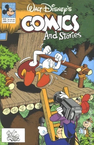 Walt Disney's Comics and Stories #555 FN 1991 Stock Image - Image 1 of 1