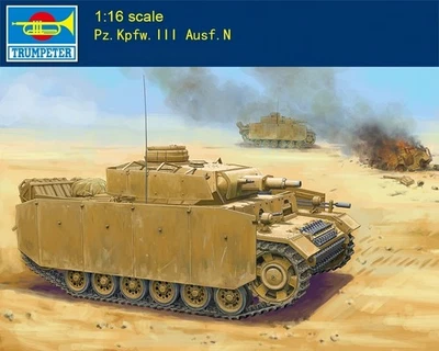 Trumpeter 00956 1/16 German Pz.Kpfw.III Ausf.N Collectible Assembly Model Kit - Image 1 of 4