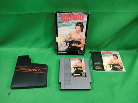 NINTENDO NES RAMBO GAME WITH MANUAL TESTED (F40035495)