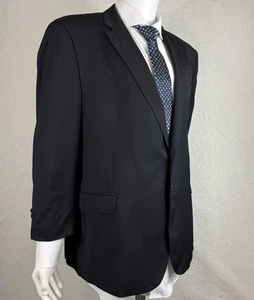 Saks Fifth Avenue Mens Navy Sport Coat Sz 44 100 % Wool EUC - Picture 1 of 12