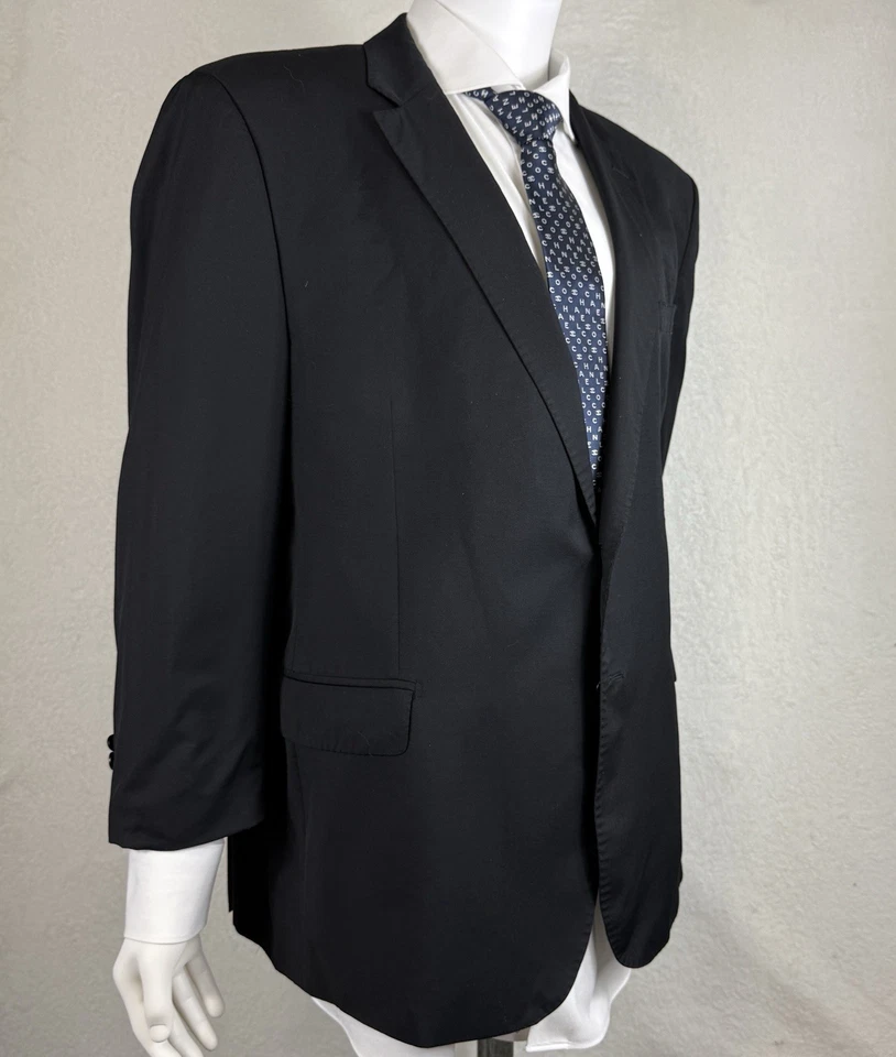 Abrigo deportivo Saks Fifth Avenue para hombre azul marino talla 44 100 % lana traje chaqueta usado en excelente estado Foto 1 de 4