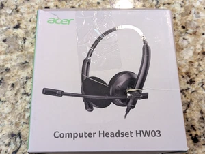 Acer Computer USB Headset HW03 with Mic - Picture 1 of 9