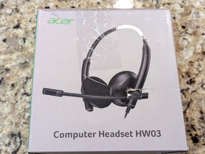 Acer Computer USB Headset HW03 with Mic - Image 1 of 4