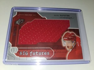 2003-04 Upper Deck SPx - Pavel Datsyuk - Big Futures Game Used (GU) Jersey 1/99 - Picture 1 of 8