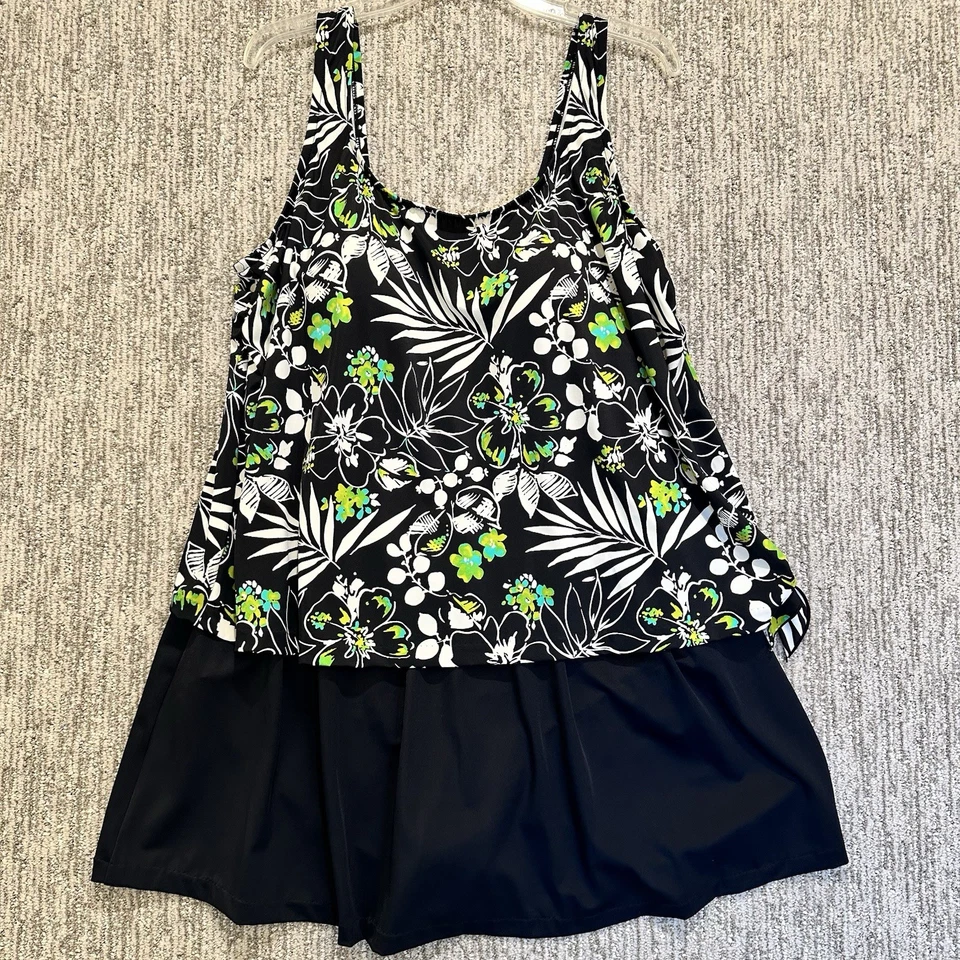 Azul by Maxine Hollywood Traje de baño de una pieza Azul Sujetador incorporado Mujer Talla 24W Foto 1 de 4