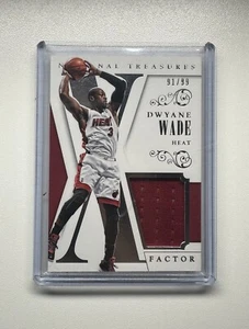 2013-14 Panini National Treasures Dwyane Wade #19 Patch Relic X Factor  /99 - Picture 1 of 13