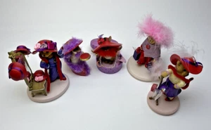 Hamilton Happy Hatters and charming Tails Collection Red Hat Bear Figurine - Picture 1 of 24