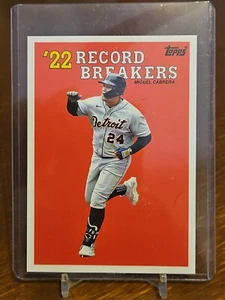 2023 TOPPS SERIES 2 MIGUEL CABRERA BOX TOPPER 3x5 RECORD BREAKER #RB-11 - Picture 1 of 2