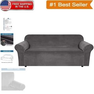 Transform Your Couch with Luxurious Stretch Velvet Sofa Covers - Universal Fit - Picture 1 of 9