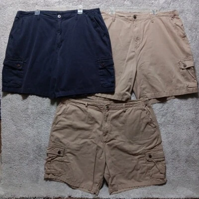 复古 Y2K Big Dogs 工装短裤 浅蓝色 标签 尺寸 2XL 罕见 90 年代 批量 3 件 — 第 1/4 张图片