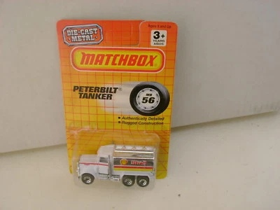 1990 MATCHBOX SUPERFAST MB 56 SHELL PETERBILT TANKER NEW ON CARD - Image 1 of 2