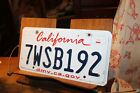 License Plate 2015 California 7Twsb192