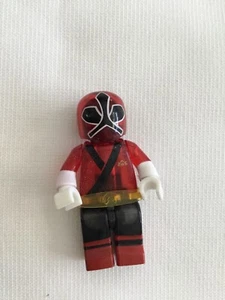 Lego Minifigure Red Ninja Clear Red Body - Picture 1 of 3