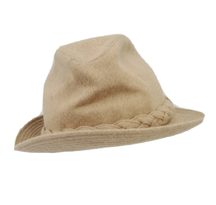 Sombrero Stetson Fedora Para Hombres 6 3/4 Gorra Ajustada Lana Tostada Camello Playboy De Colección Años 80 90 Foto 1 de 4