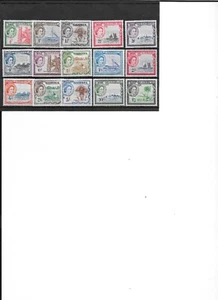 GAMBIA SG171/85 1953-9 DEFINITIVE SET MNH - Picture 1 of 1