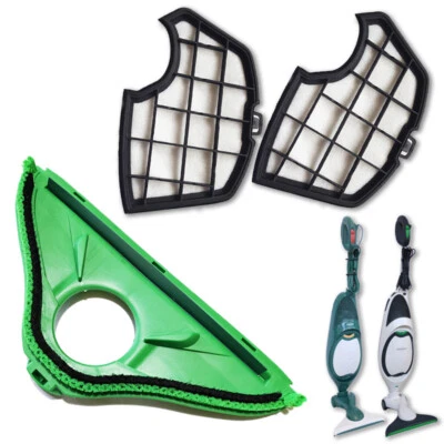 VORWERK FOLLETTO FOLLETTO VK 150 VK 140 SPAZZOLA VERDE + 2 FILTRI VORWERK HD50 HD40