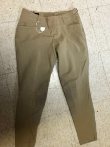 ARIAT Ladies *BREECHES Sz 26R Tan *VGC Side Zip Cotton Blend - Picture 1 of 4