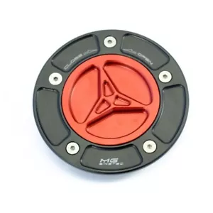 Tapa de llenado de combustible MGBikeTec negra/roja Suzuki GSXR1000 2003-2023 - Imagen 1 de 1