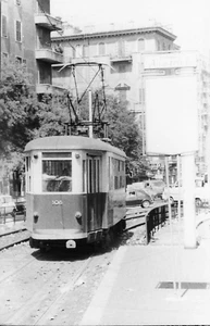 T29O) FOTOGRAFIA ROMA STEFER TRAM MOTRICE URBANA 308 FERMATA A. CO. TRA. L. - Imagen 1 de 2