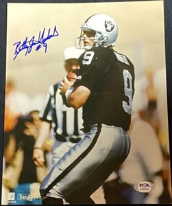 Billy Joe Hobert Oakland Raiders Autographed Auto Signed 8x10 Photo ~ PSA/DNA - Picture 1 of 5