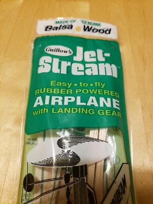 Guillow's Jet-Stream Balsa Wood #55 Glider Plane Airplane Kit Sealed NEW - Image 1 of 4