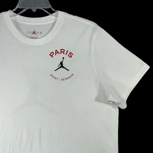 Jordan Herren Paris Saint-Germain Logo Print T-Shirt Gr. XL Crew Jumpman Sport - Bild 1 von 9