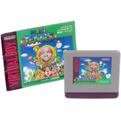 MARIO'S TENNIS Nintendo Virtual Boy Cart + Manual Japan Import VB Non-Box - Image 1 of 2