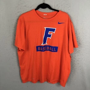 Florida Gators Shirt Mens 2XL XXL  Orange Baseball Dri Fit Swoosh Athletic - Picture 1 of 19