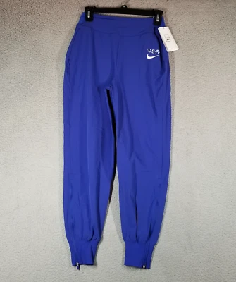 Calça de atletismo Nike feminina equipe dos EUA azul tamanho XS FN1050-490 nova com etiquetas - Imagem 1 de 4