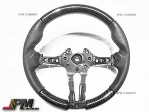 Carbon Fiber Steering Wheel w/ Leather fit BMW 2014 up F32 F33 F36 435i M Sports - Picture 1 of 3