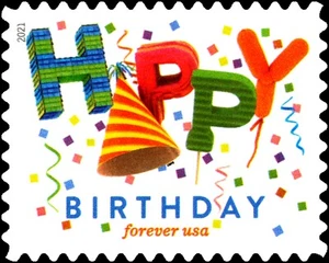 US Happy Birthday Forever Stamp Single Scott #5635 - Picture 1 of 1