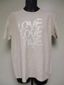 NEW Love Love Love Mens L Large J America Gray Shirt - Picture 1 of 3