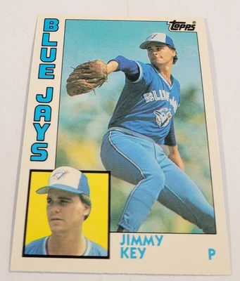 1984 Topps negociado #62T Jimmy Key XRC Toronto Blue Jays Foto 1 de 2