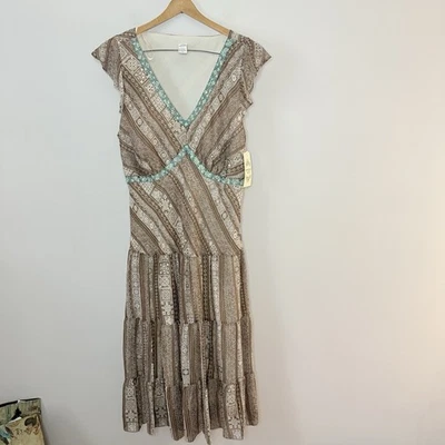 Nuevo con etiquetas Vestido Para Mujer Vintage Y2K Signature by Sangria Cintura Caída Cuentas Talla 18W Foto 1 de 4