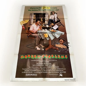 Poster film vintage problemi moderni 1981 originale un foglio piegato Chevy Chase - Foto 1 di 12