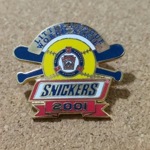 Vintage Little League World Series LLWS Snickers 2001 Collectable Lapel Pin Back - Picture 1 of 3