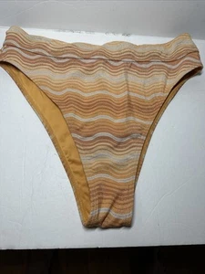 Billabong L/12 HIKE SKIMPY Swim Bikini Bottom Wave Hello Rise NWT Sparkly - Picture 1 of 15