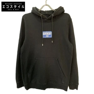 Men's Wear Givenchy GIVENCHY BM701Z3Y04 Black Patch Destroy Hoodie Black XS Tops - Picture 1 of 9