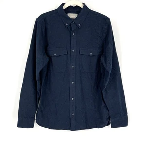 Everlane The Brushed Flannel Shirt Blue Size Medium  - Picture 1 of 5