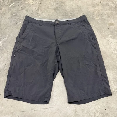 Pantalones cortos largos REI para mujer talla 6 tiro alto bolsillos exteriores gris 100 % nailon Foto 1 de 4